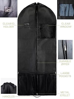 Simplehousware 60-Inch Heavy Duty Garment Bag For Suits, Tuxedos, Dresses,  Coats