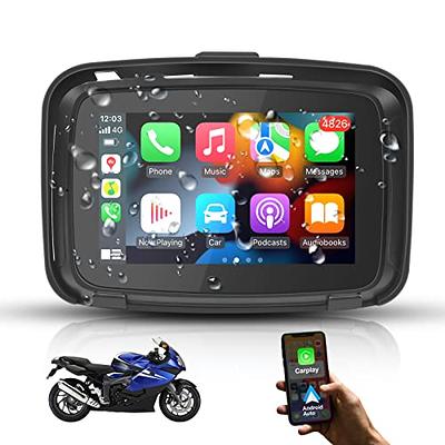 Carpuride Wireless Apple Carplay Motorcycle Android Auto Motorcycle GPS  Navi BT