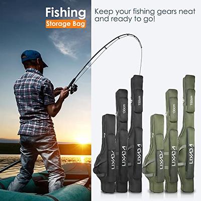 LIXADA Fishing Rod Case, Portable Folding Fishing Rod Case Fishing Pole  Reel Storage Bag Fishing Gears Organizer - Yahoo Shopping