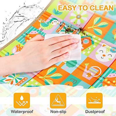 Foldable Extra Large Waterproof Activity Baby Play Mat (71x79