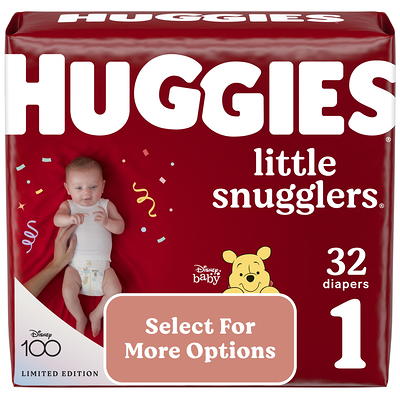 Huggies Size 1 Diapers, Little Snugglers Newborn Diapers, Size 1 (8-14  lbs), 32 Count - Yahoo Shopping