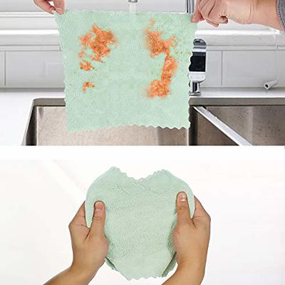 kimteny Cleaning Cloths Kitchen Towels Microfiber Washcloths Lint Free Dish  Cloth Reusable Dishtowels Household Super Absorbent Fast Drying, 10x10,  Pack of 5 (Pink-Green) - Yahoo Shopping