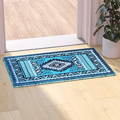 OJIA Front Door Mat Outdoor Entrance 24 x 51, Machine Washable Front  Porch Rug Indoor Outdoor Rugs Striped Rug Cotton Hand-Woven Entryway Rug  for