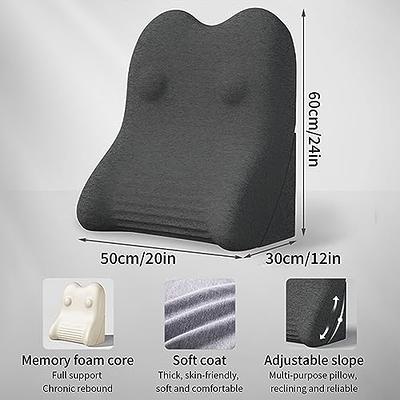 Soft Reading Pillow for Adult, Extra Large Bed Rest Back Support Cushion  for Pregnancy, King Headboard Sitting Up Pillow for Watching TV, Gaming,  for