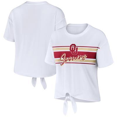 Women's WEAR by Erin Andrews White Kansas City Chiefs Greetings From Muscle  T-Shirt