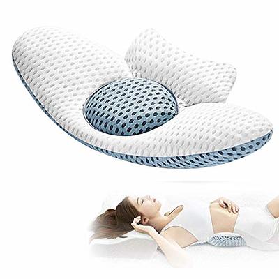 Lumbar Support Wedge Pillow Sleep 3D Adjustable Bed Cushion Waist Pillow  For Side Sleeper Lower Back Pain Relief