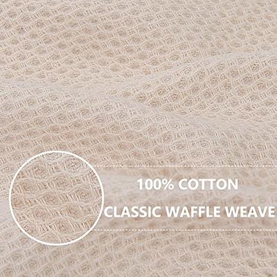 Homaxy 100% Cotton Waffle Weave Kitchen Dish Towels, Ultra Soft Absorbent  Quick Drying Cleaning Towel, 13x28 Inches, 4-Pack, Brown