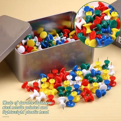 Hssugi Push Pins Tacks, 200PCS Assorted Colors Push Pins for