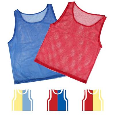 Nylon Mesh Scrimmage Team Practice Vests Pinnies Jerseys for Children Youth Sports Basketball Soccer Football Volleyball (12 Jerseys)