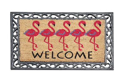 A1 Home Collections A1HC Black/Beige 24 in. x 47.5 in. Rubber and Coir Heavy  Duty, Extra Large Monogrammed R Door Mat - Yahoo Shopping