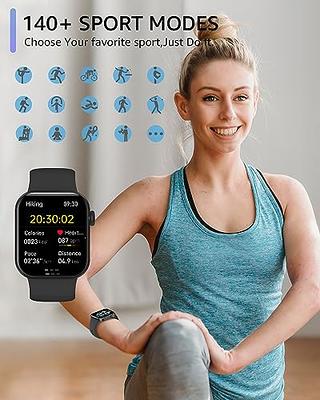  Smart Watch 2023 (Call Receive/Dial) Fitness Tracker Compatible  iPhone and Android, 1.7 Full Touch Screen Heart Rate Sleep Blood Pressure  Monitor, IP67 Waterproof Digital Watch for Women Men-Black : Electronics