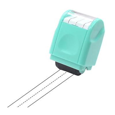 LegiLiner Self-Inking Teacher Stamp-Worm Line Handwriting Lines Stamp Yellow