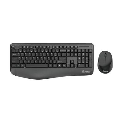 Logitech Comfort Wireless Keyboard and Mouse Combo, Full-Size, Ergonomic  Design, Black