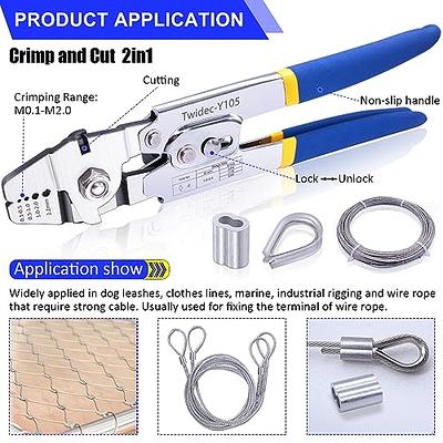 Twidec/Wire Rope Crimping Tool Up To 2.2mm Swaging Tool With