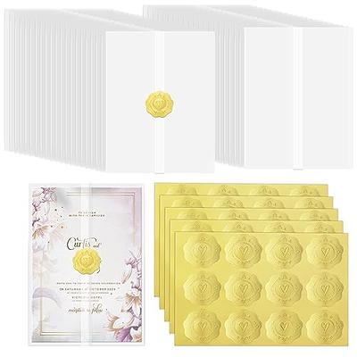  Vellum Wrap Jackets for 5x7 Wedding Invitations, Set