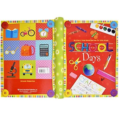 School Memory Book Album Keepsake Scrapbook Photo Kids Memories