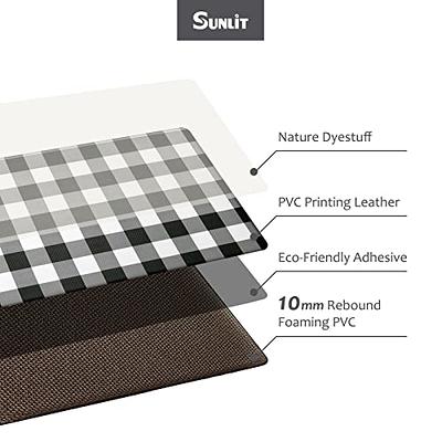 47 x 17 Anti-Fatigue Mat, Black Plaid