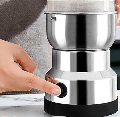 350ml Grain Grinder Ultra Fine Stainless Steel Grinder,Coffee Mill,Kitchen  Gadgets Electric Grain Mill,Perfect for Dry Materials, Spices, Coffee -  Yahoo Shopping