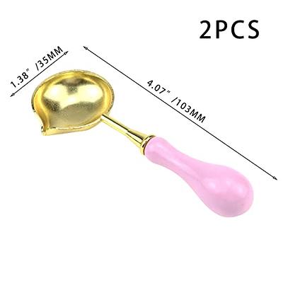 Tighall 2PCS Wax Seal Spoon Wooden Handle Sealing Spoon Sealing Stamp  Melting Spoon for Wax Sealing Envelopes Stamps Wedding Invitation Cards  Postcard Craft Candle (Pink) - Yahoo Shopping