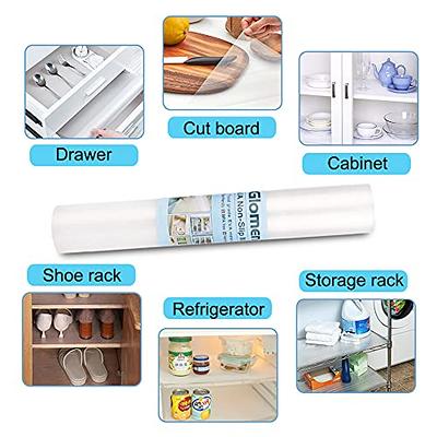 Drawer and Shelf Liner - Truly Non-Slip, Thick, Waterproof - Reusable  Durable Kitchen Cabinet Liner - Non Adhesive Drawer Liners, Washable Fridge