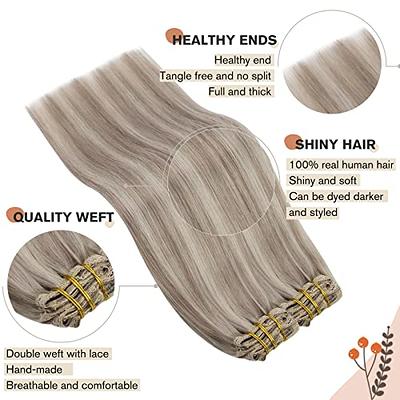 Healthy Soft Real Hair Extensions Clips in Hair