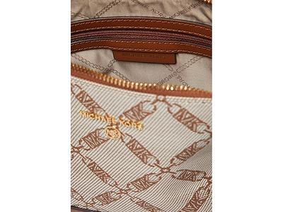 Michael Michael Kors Jet Set Charm Large Dome Monogram Crossbody Bag In  Brown