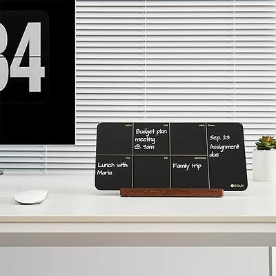 Desktop Black Glass Weekly Planner Dry Erase Whiteboard with Detachable  Wood Stand,Small Portable Week Calendar to Do List White Board 12x6 for  Office, Home, Schools, Marker&Eraser Included, Yeoux - Yahoo Shopping