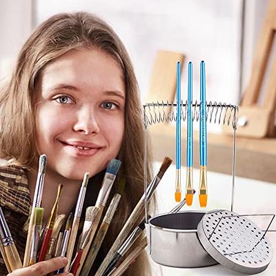 MyLifeUNIT Paint Brush Cleaner Paint Brush Holder with Large Capacity Wash Tank and Removable Screen