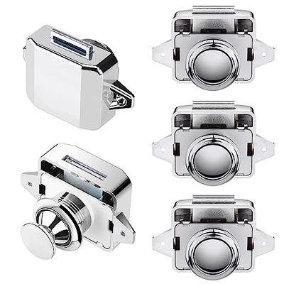 OCGIG 5 PCS Push Button Latch Cabinet Door Catch Keyless Cupboard Locks for  RV Yachts Motorhome Camper Caravan - Yahoo Shopping