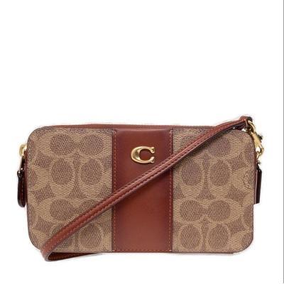 Coach Coated Canvas Signature Tabby Wristlet, Tan Rust, One Size - Yahoo  Shopping