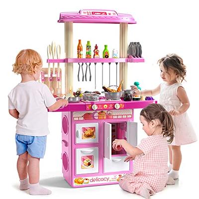 Kids Kitchen Playset Pretend Play Set Girls Cooking Large Big Toy Best Xmas  Gift