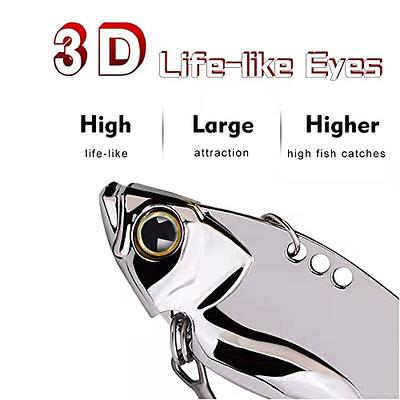 5 Pack Metal Blade Baits for Bass Fishing Lures Hard Metal VIB Fishing  Spoons Crankbaits Swimbaits for Trout Walleye Crappie Saltwater Blade Bait  Fishing (Silver Blade Baits_5pcs/Box) - Yahoo Shopping
