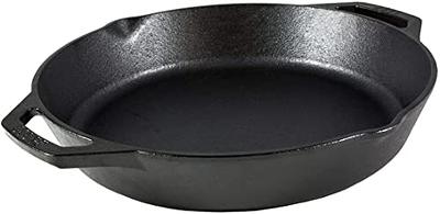  Lodge L8SGP3 Cast Iron Square Grill Pan, Pre-Seasoned,  10.5-inch: Cast Iron Skillet: Home & Kitchen