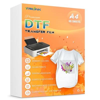 Premium A3 Plus (13 x 19) Direct to Film DTF Transfer Film PET Heat  Transfer Sheets PreTreat Cold and Warm Peel Sublimation (105 sheets, Glossy)