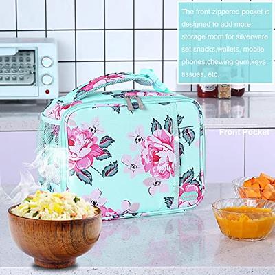 Kids Lunch Box Insulated Kids Lunch Bag,Lunch Box for Kids Girls with Strap  and Bottle Holder,Toddler Lunch Box,Girls lunch box bag with Durable  Zipper-Pockets,Keep Food Cold&Warm for Long Time 