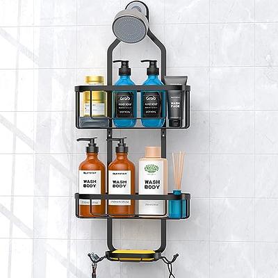 Over the Door Shower Caddy, Hanging Organizer Shelf Rustproof, Shower  Basket with Suction Cup