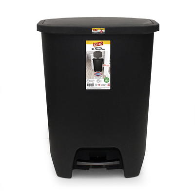 20 Gal. All Pewter Stainless Steel Step-On Kitchen Trash Can with Clorox  Odor Protection Lid