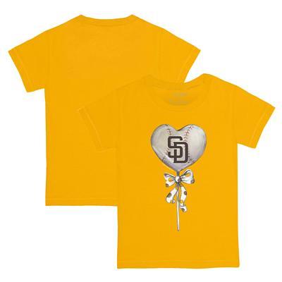 Women's Tiny Turnip White San Diego Padres Stega T-Shirt 