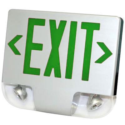 Lavex Remote Capable Red LED Exit Sign / Emergency Light Combo