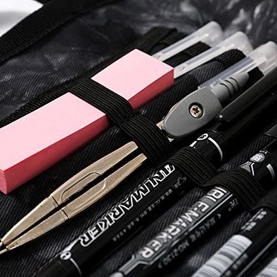 WEMATE Large Pencil Case Aesthetic,Big Capacity Canvas Pencil Pouch with  Zipper, Pencil Case for Women & Men, Marker Pen Case,Portable Stationery  Pencil Bag for Office Black - Yahoo Shopping