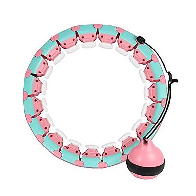 Smart Weighted Hula Hoop for Weight loss Fitness Hula Hoop for Adults (pink)