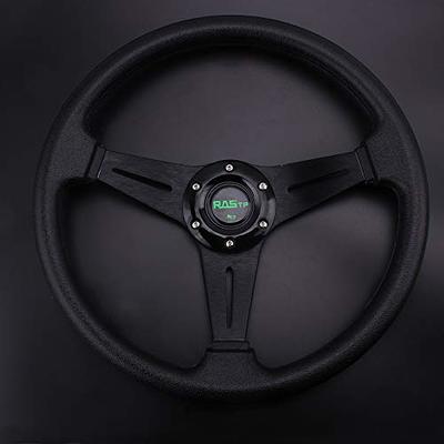 RASTP 13.8”/350mm 6 Bolts Racing Steering Wheel with Sim Racing