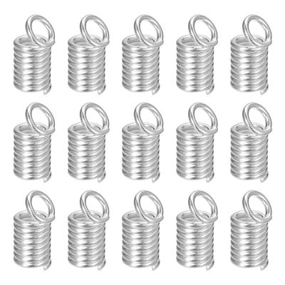 PH PandaHall 20 Sets Fold Over Cord End Caps Brass Lobster Claw Clasps  Terminators Crimp End Tips Necklace Cord Ends for Jewelry Making Silver &  Golden Silver & Golden - 20 Sets