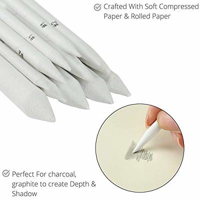 21 Pcs Blending Stumps and Tortillions Set with Sketch Sandpaper Pencil  Sharpener Pointer and Pencil Extension Tool Drawing Art Kneaded Eraser for