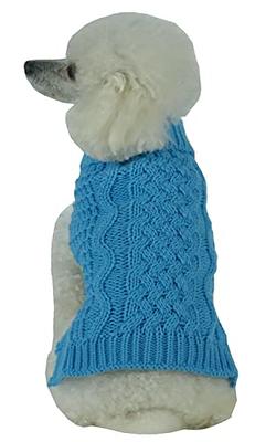 Pet Life Swirl Heavy Cable Knit Fashion Designer pet Dog Sweater