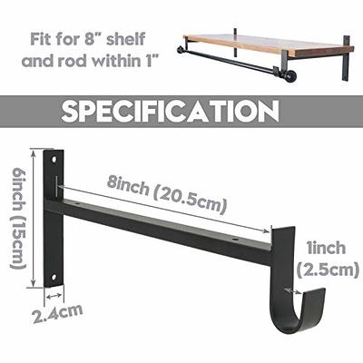 8 Shelf Brackets & Hook