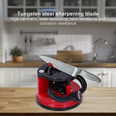 Knife Sharpener Sharpening Tool Easy And Safe To Sharpens Kitchen Chef  Knives Mini Knives Sharpener Suction Base for Most Blade