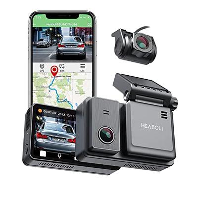 3 Channel 4K Dash Cam, WiFi Dual Dash Camera for Cars, 3 Channel Dash Cam  with