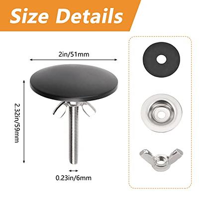 2 Inch Kitchen Sink Hole Covers, Faucet Hole Cover Stainless Steel Sink  Hole Plug, Bathroom Sink Cover for Counter Space Blanking Metal Plug 2PCS