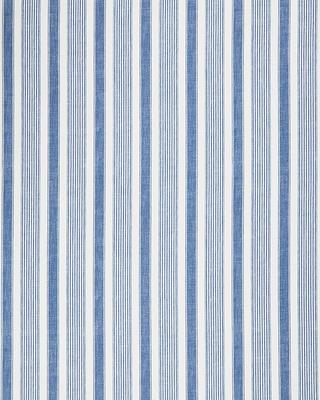 Canopy Stripe Cornflower/White Sunbrella Outdoor Upholstery Fabric